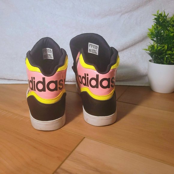 RARE Adidas Exataball Sneakers- Black, pink, yellow, and white, size 8 (womens) - Picture 5 of 5